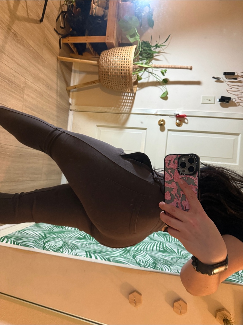 Alphalete Chocolate Brown High-Waist sweats
